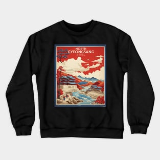 North Gyeongsang South Korea Travel Tourism Retro Vintage Crewneck Sweatshirt